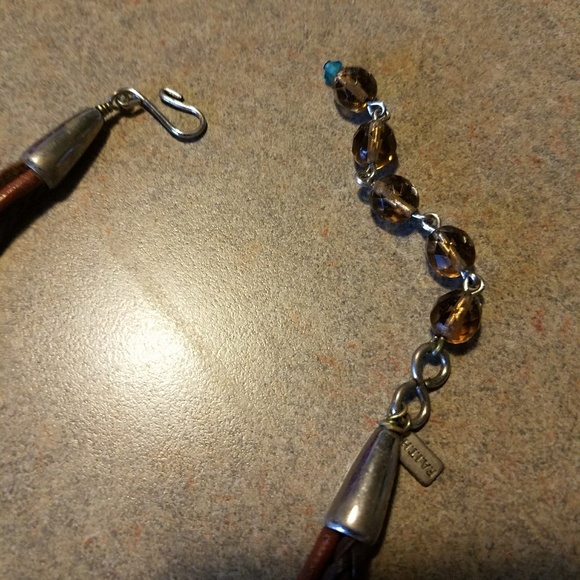 Faith Co. Aithentic stone and crystal necklace - Picture 3 of 4